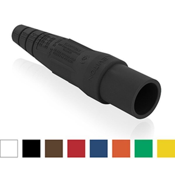 Electrical Connector Assembly 16 Series Male Plug Insul 2-2 0 Black, Leviton, Mfr#: 16SDM-2UE